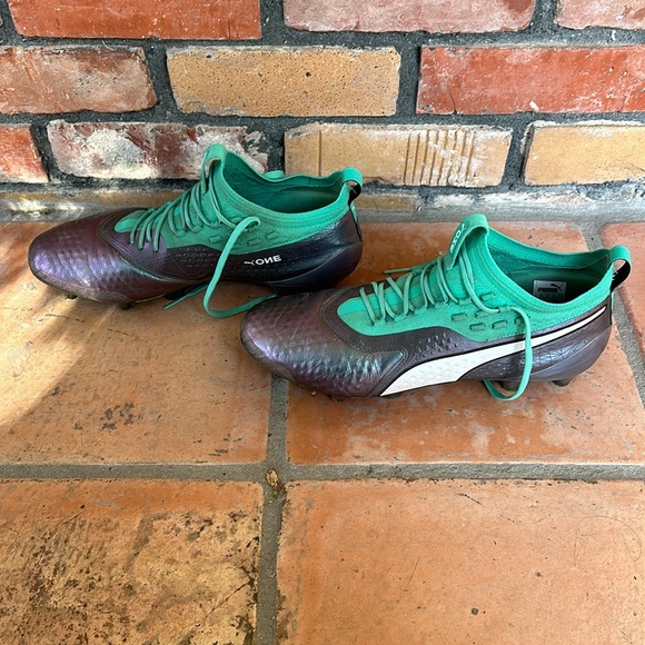 Puma ONE 1 IL Leather FG/AG Soccer Cleats (US 11.5) - Picture 3 of 9